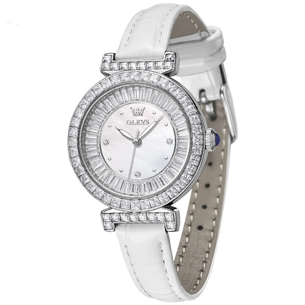 Women's Watch Studded with Zirconia Crystals
