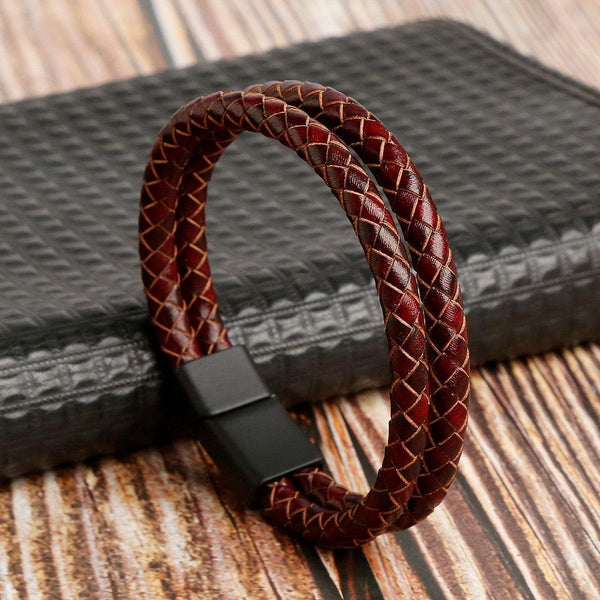 Ullr's Men's Leather Bracelet