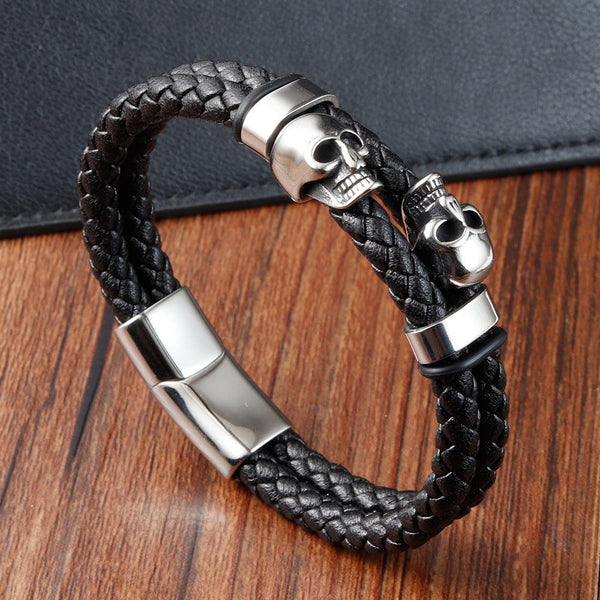 Hellgot Men's Leather Bracelet