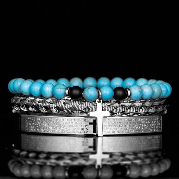 Men's Celestial Cross Bracelet