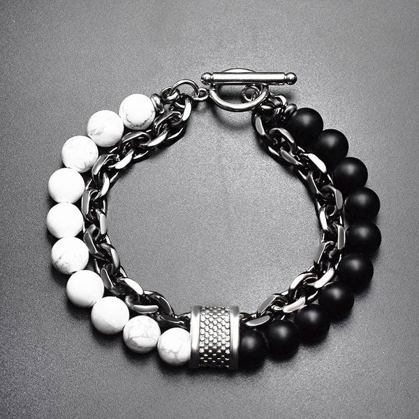 Dark Rustic Men's Bracelet Set