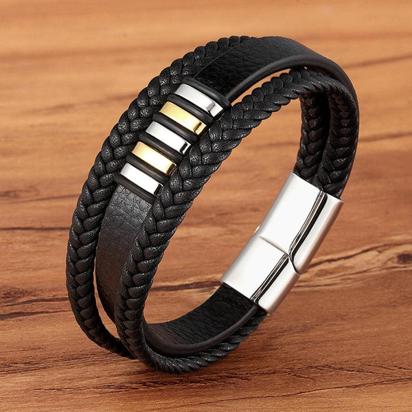 Chofuer Men's Leather Bracelet