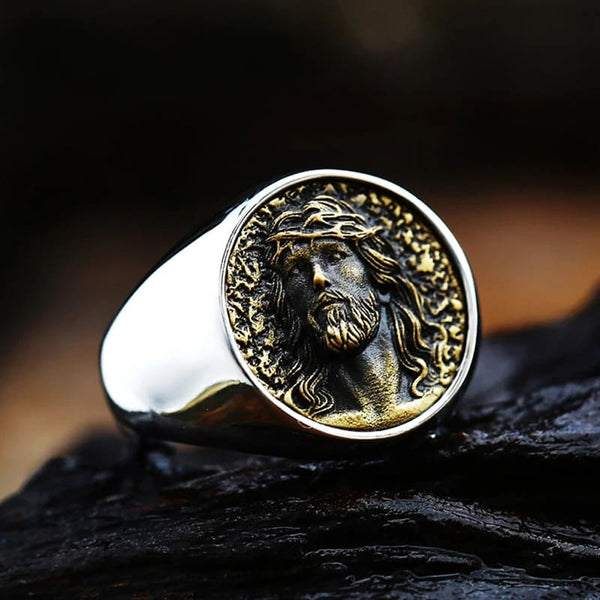 Men's Ring Holy Face of Christ
