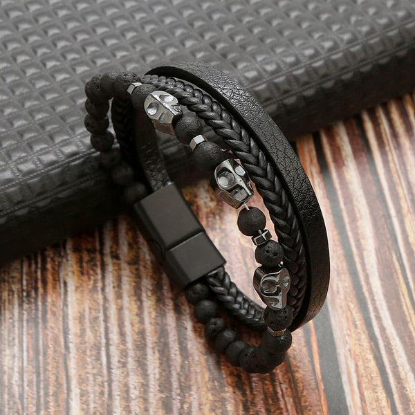 Men's Multi-Layer Leather Bracelet