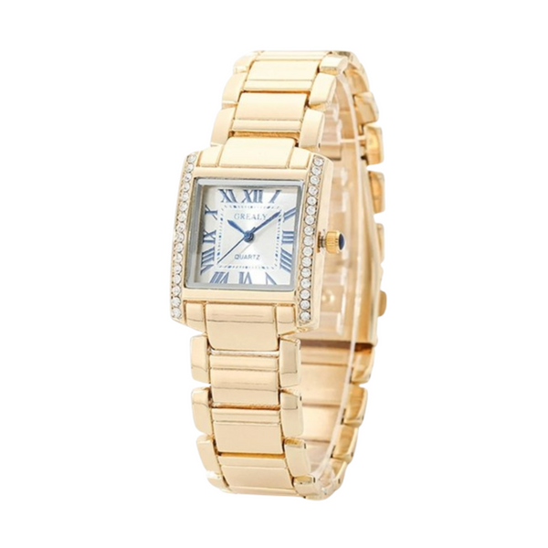 Relógio Feminino Vintage Retangular Grace - Elegância Clássica