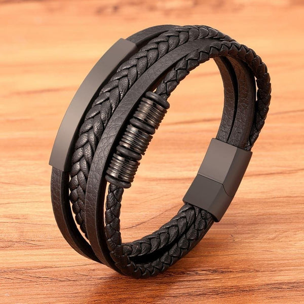 Forseti Men's Leather Bracelet