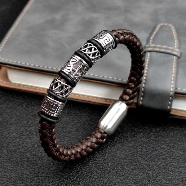 Rumn-na Men's Leather Bracelet