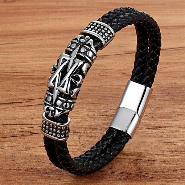 Men's Totem Leather Bracelet