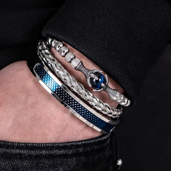 Dragon Men's Bracelet Kit in 316L Steel - 3 in 1