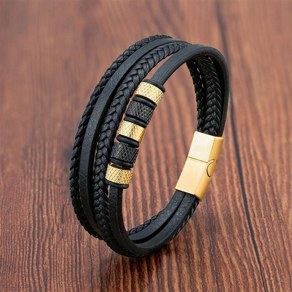 Jormungand Men's Leather Bracelet