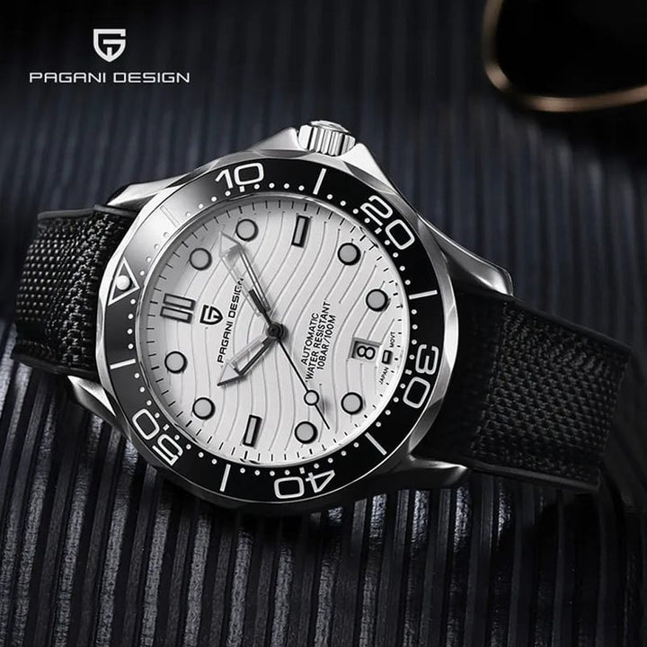 Relógio de Pulso Masculino Pagani Design Atemporal White