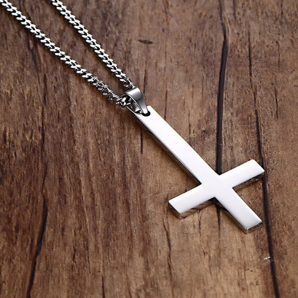 Crucifix Necklace Cross of Saint Peter