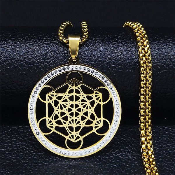 Sacred Geometry Symbol Necklace - Metatron N4833CRX