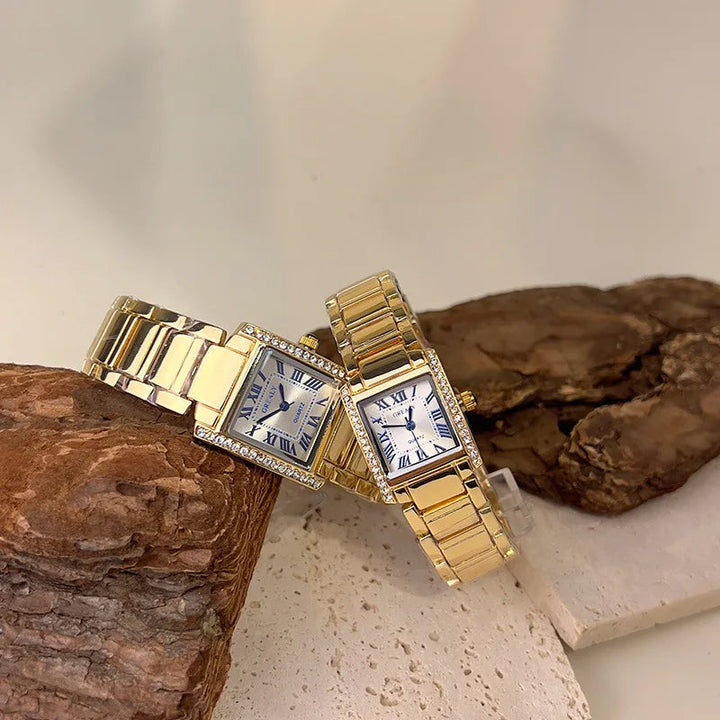 Relógio Feminino Vintage Retangular Grace - Elegância Clássica