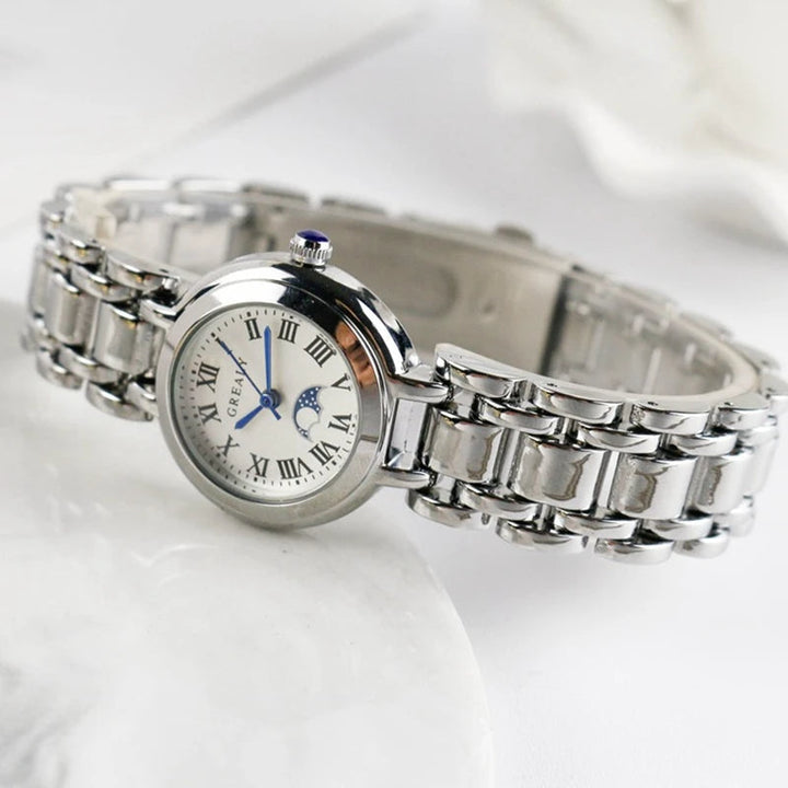 Relógio Feminino Redondo Vintage - Elegância Atemporal