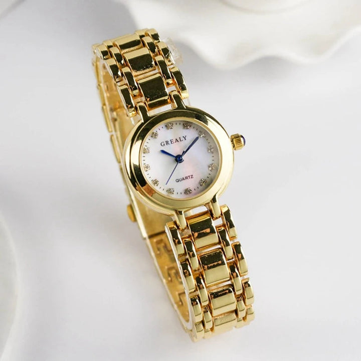 Relógio Feminino Redondo Vintage - Elegância Atemporal