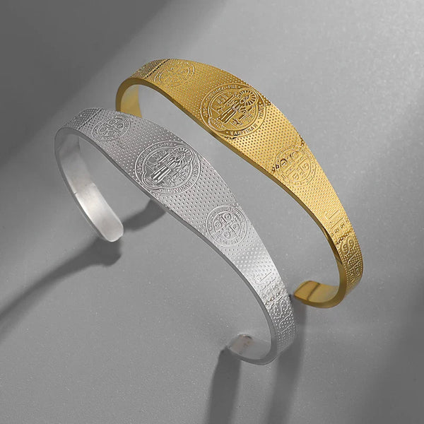 Bracelete São Bento Banhado a Ouro