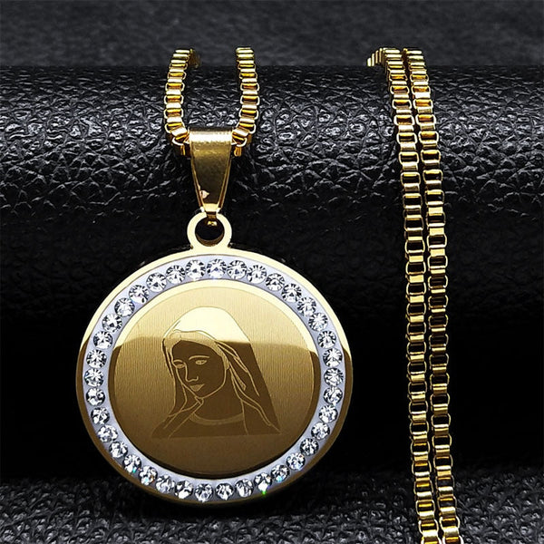 Necklace Mary Mother of Jesus N005CRX 