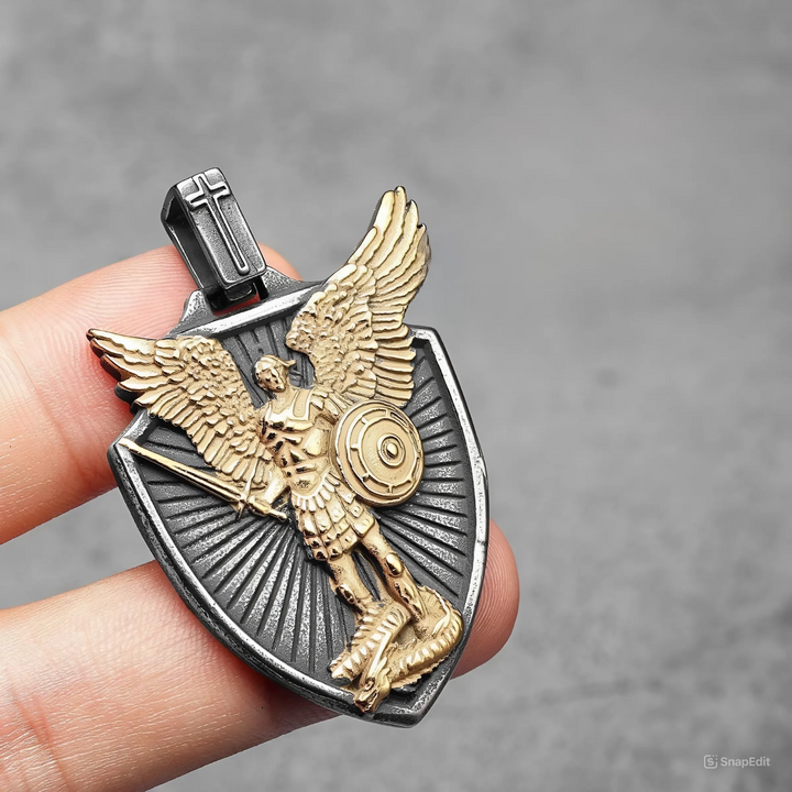 Colar Masculino São Miguel o Guardião em Aço 316L